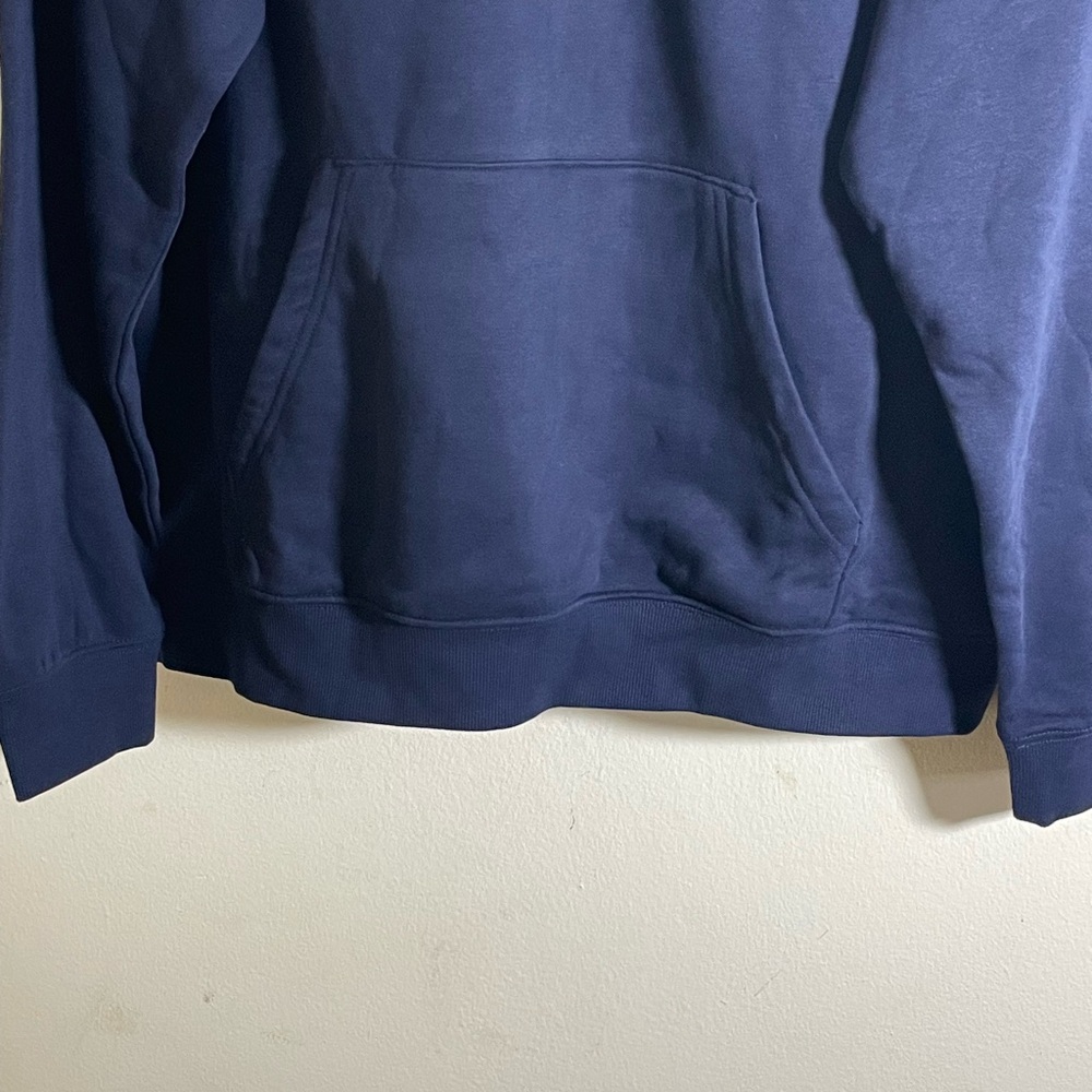 Sz L H&M Men's Navy Crewneck pull over long sleeve hoodie Sweater NWT - Picture 6 of 11